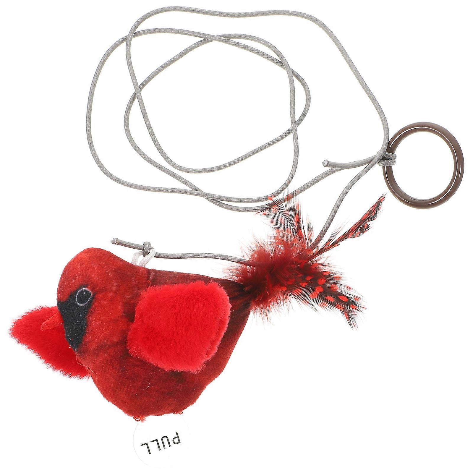 Interactive Bird Cat Toy Hanging Door 3Pcs Plume Cat Teaser