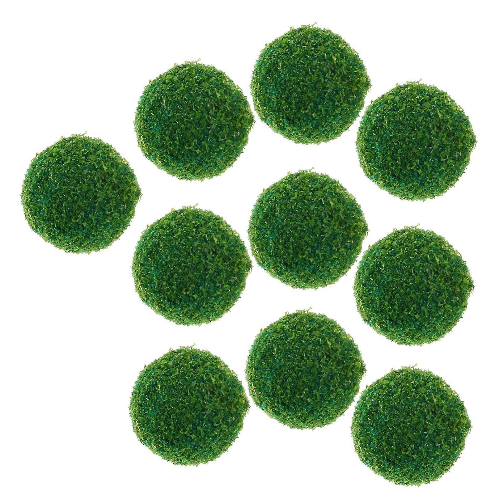 10pcs Artificial Shrub Balls with Realistic Appearance for DIY Miniature Landscaping Models
