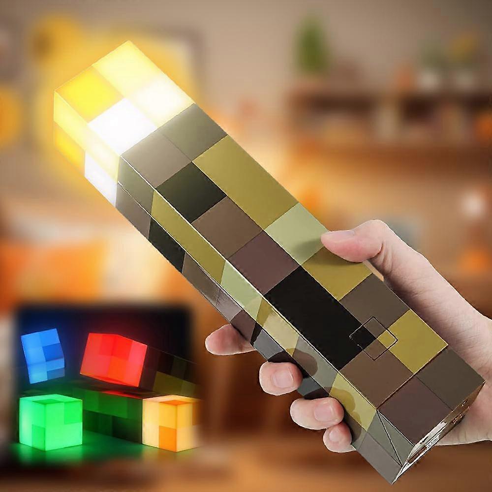 Light-up Wall Torch Lamp, 4 Color Night Light, Rechargeable LED Torch Light