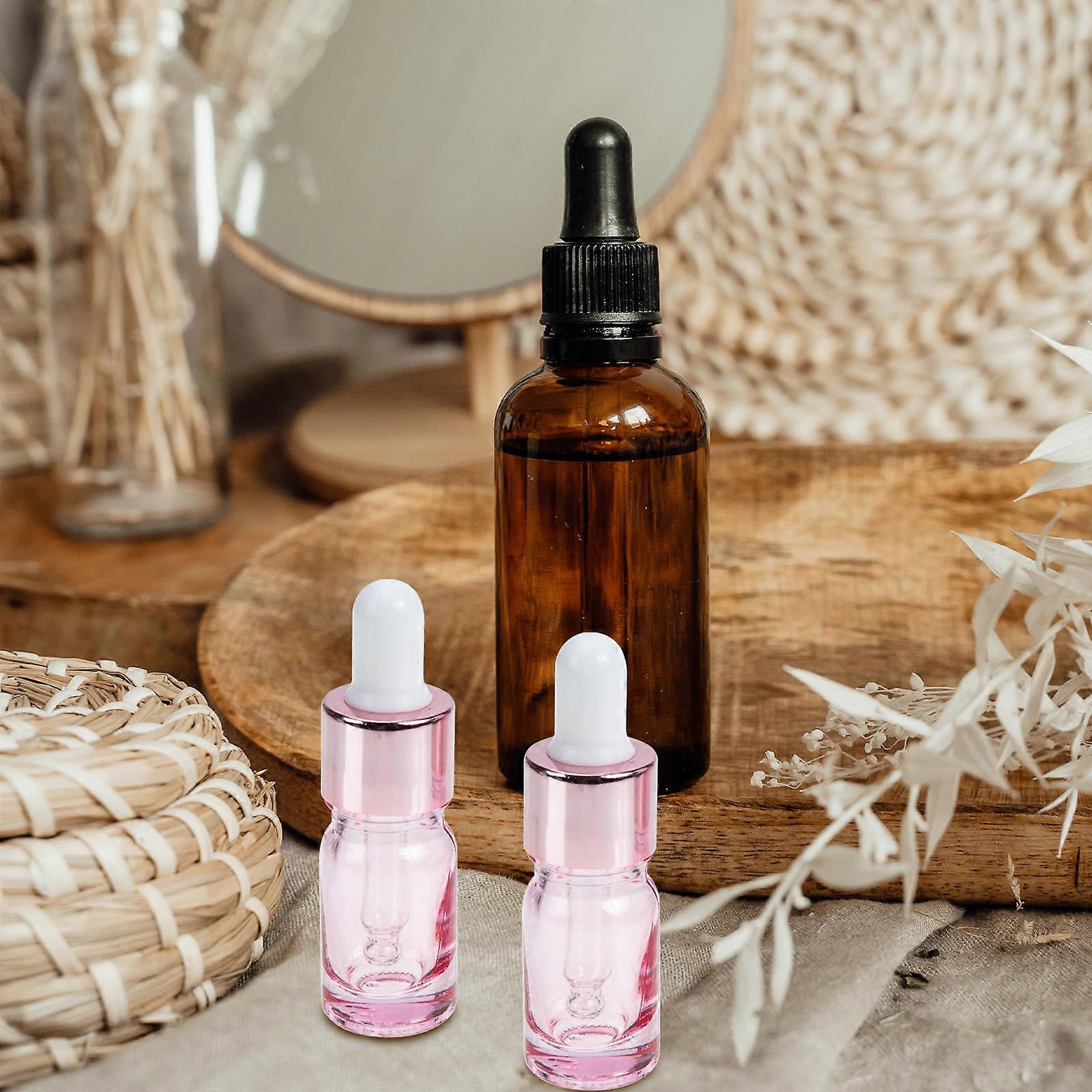 Glass Cosmetic Liquid Bottles Dropper Bottle for Storage 35Pcs Pack