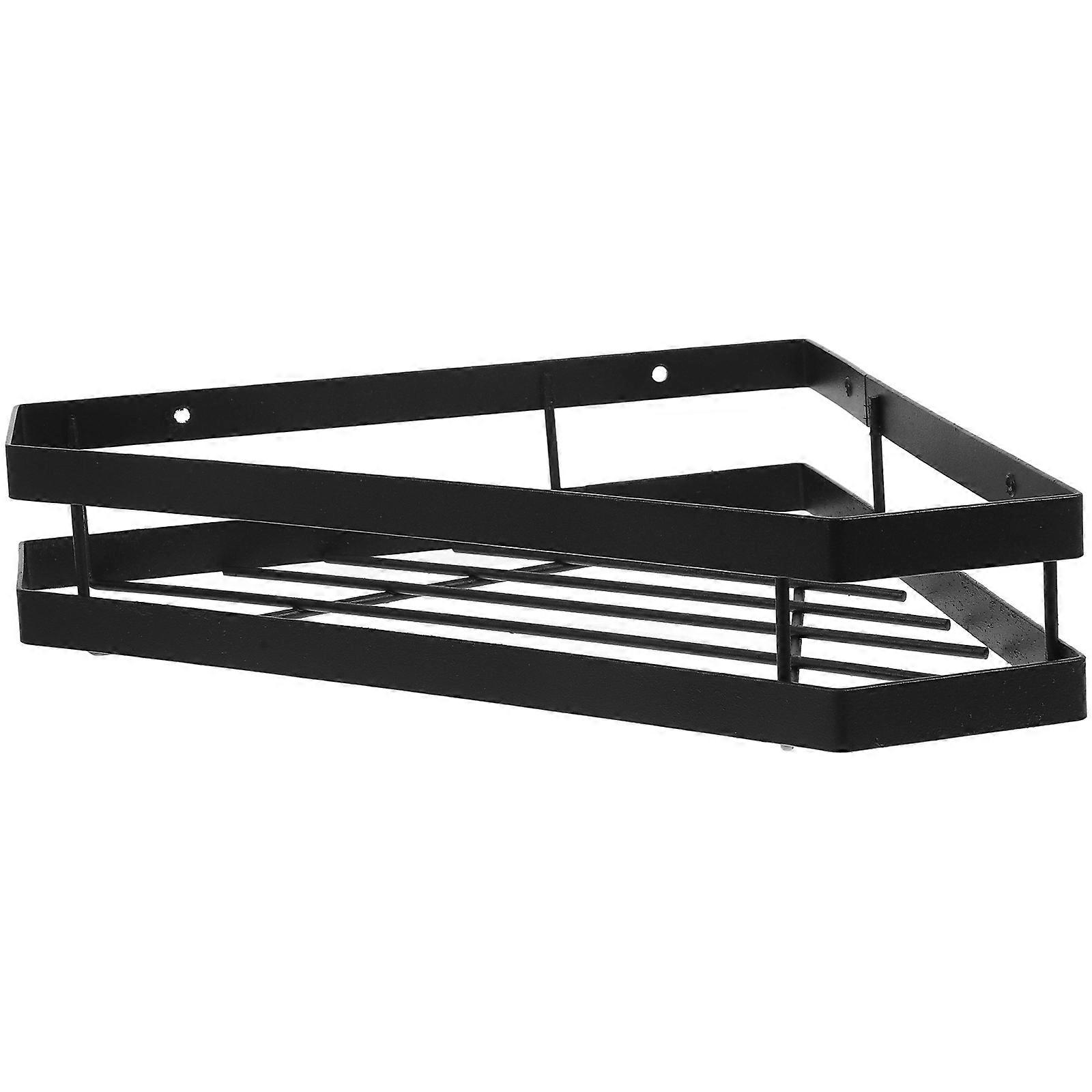 Seasoning Storage Rack Wall-Mounted Kitchen Metal Rack for Kitchen 1Pcs