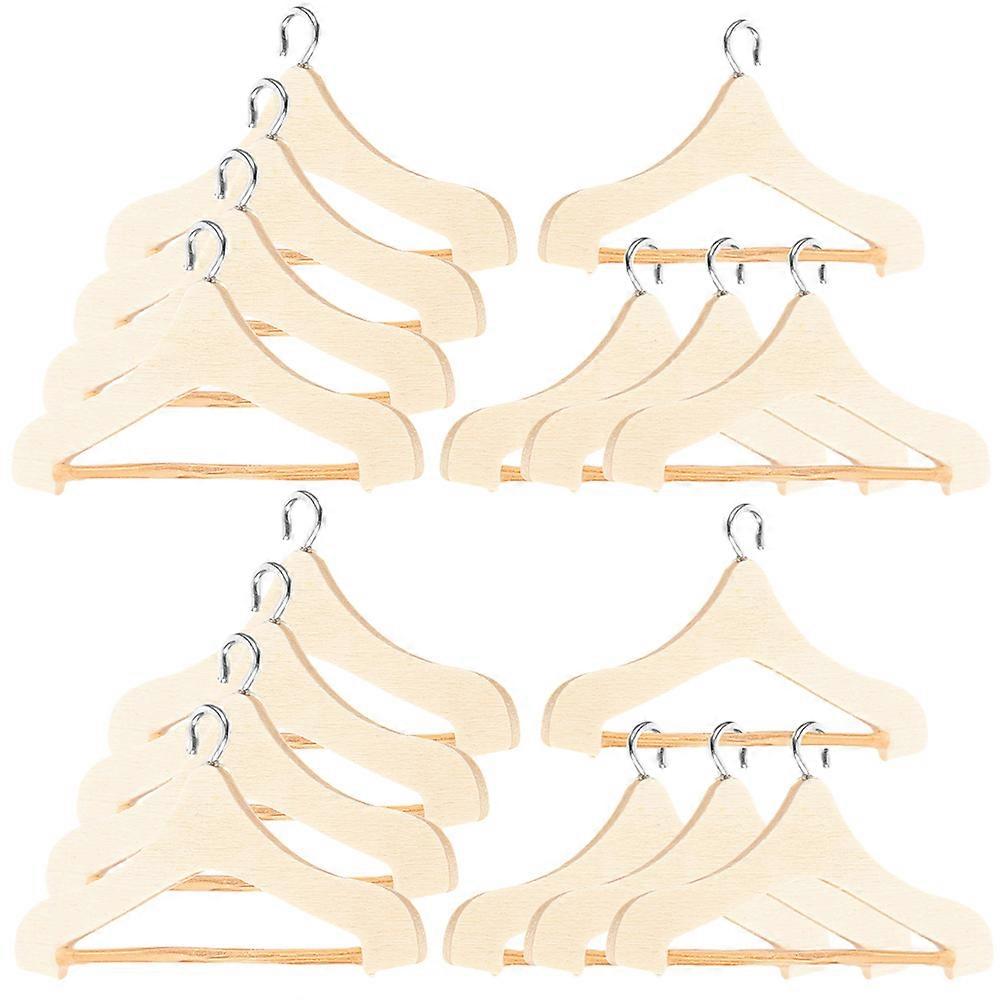Mini Doll Clothes Hangers for Organizing Doll Apparel 36Pcs Set