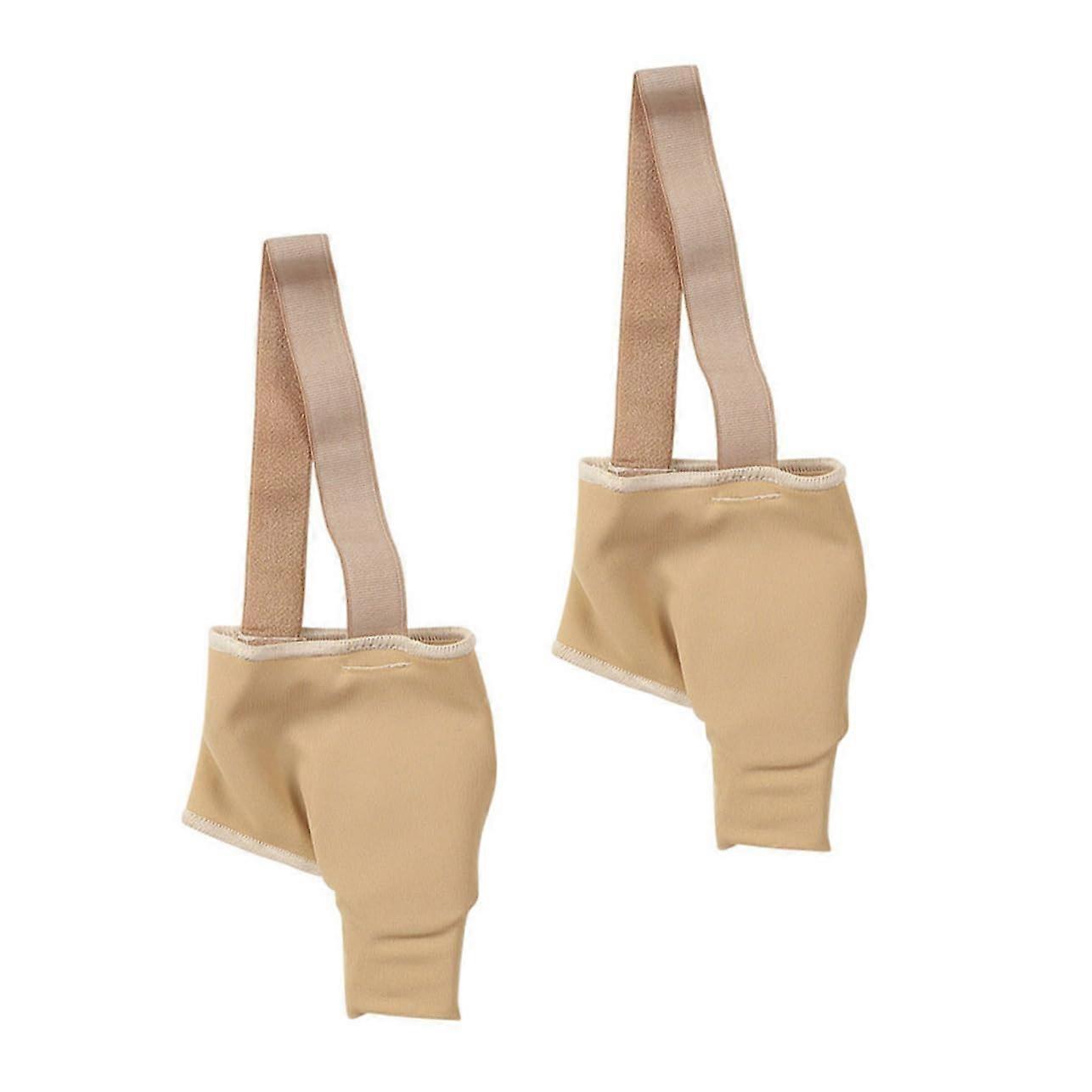 Toe Separator and Bunion Corrector Elastic Washable Support for Toe Alignment Skin Tone OneSize