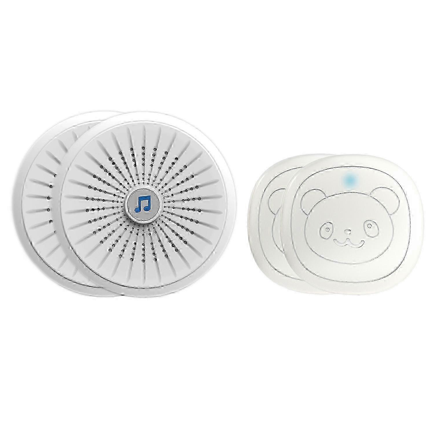 Wireless Doorbell with Waterproof Dog Training Touch Button, AC Powered 110220V PlugIn