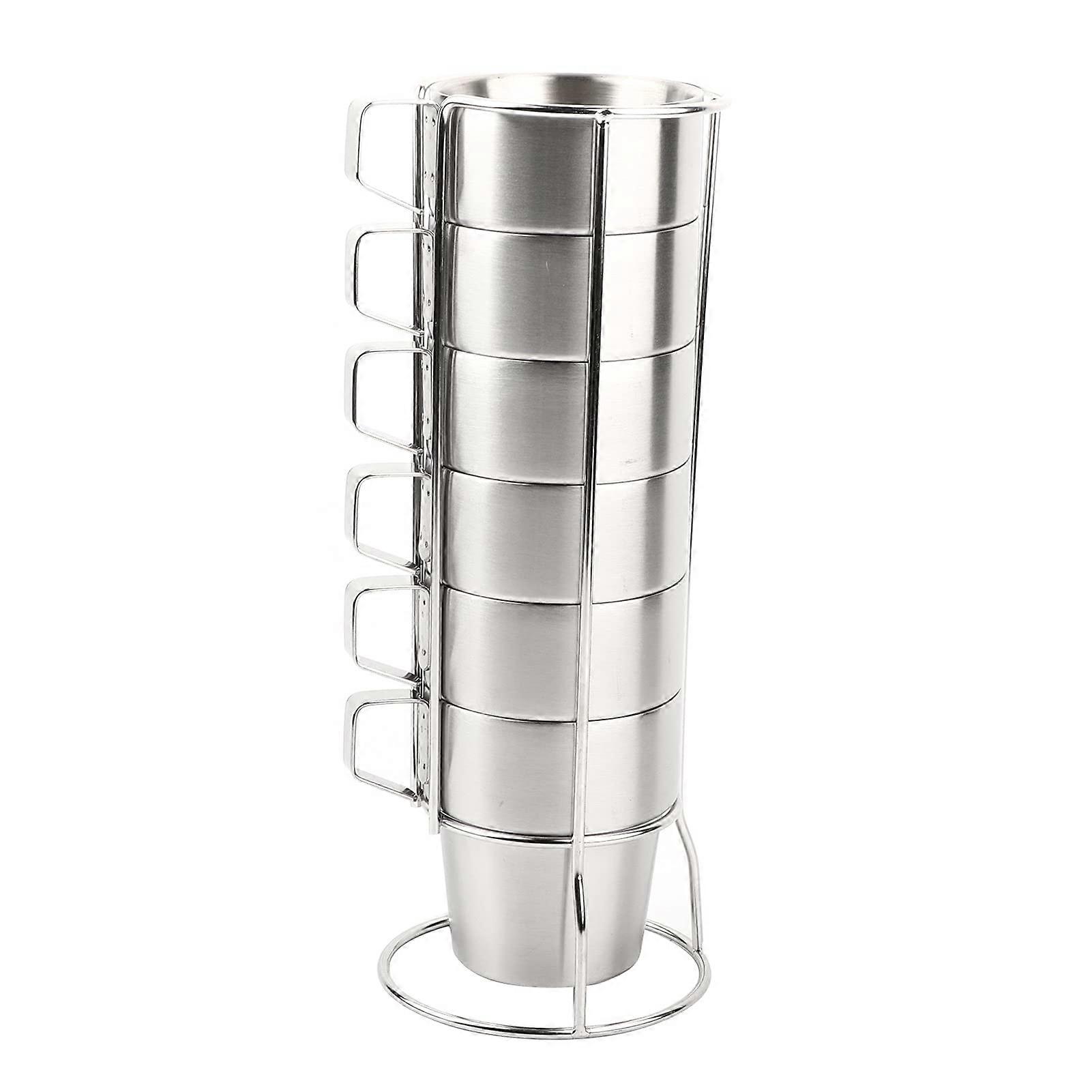 Stainless Steel Mug with Handle RustProof Coffee Cup for Camping and Outdoor Drinking