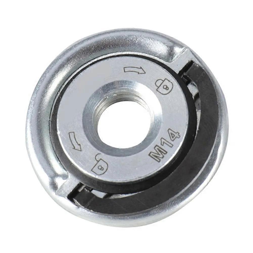 SenNan 1pcs Self-Locking Pressing Plate Grinder Quick Release Flange Nut Power Chuck Tools Universal M14 Thread Angle Grinder