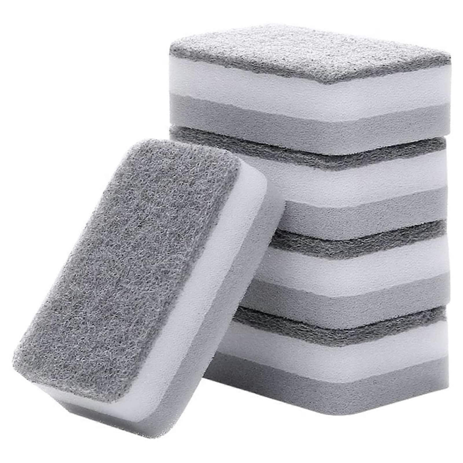 Dishwashing Sponge Set Non Scratch Triple Layer Kitchen Scrubber for Pots Pans Oil Cleaning