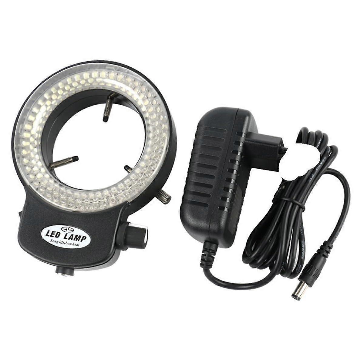 Stereo Microscope LED Ring Light 144 LEDs with Adjustable Brightness and  Luminance