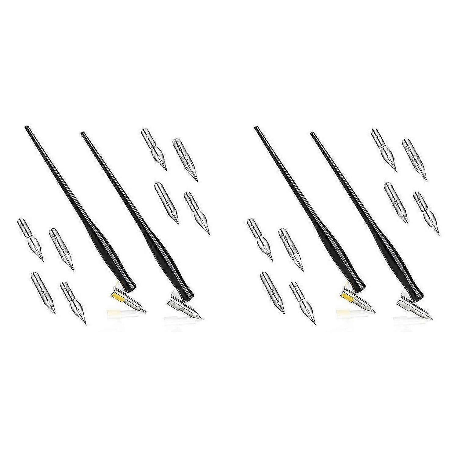 10-Piece Italic Calligraphy Dip Pen Set & Comic Pen Nib Set