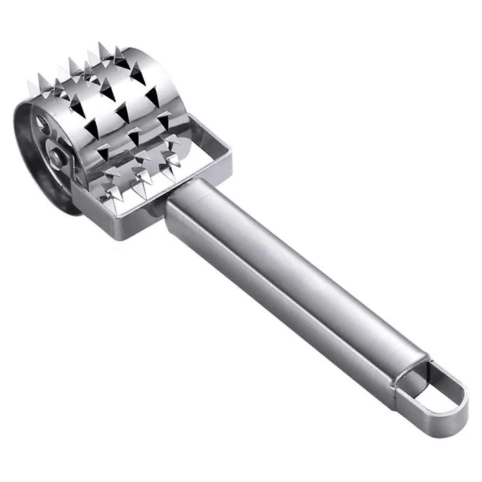 Meat Tenderizer with Ergonomic Rolling Design for Quick Steak Beef Chicken and Poultry