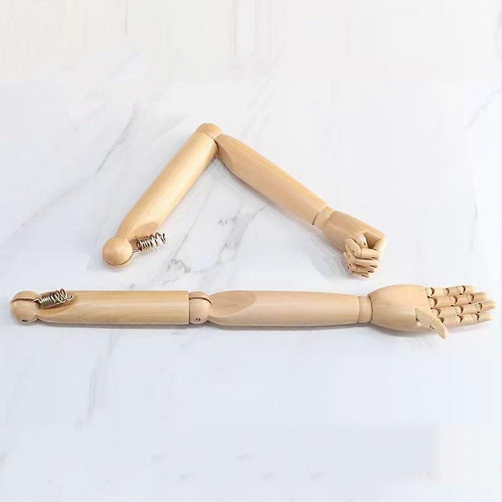 Mannequin Arms with Full Articulation, Solid Wood Poseable Design for Clothing Display Photography