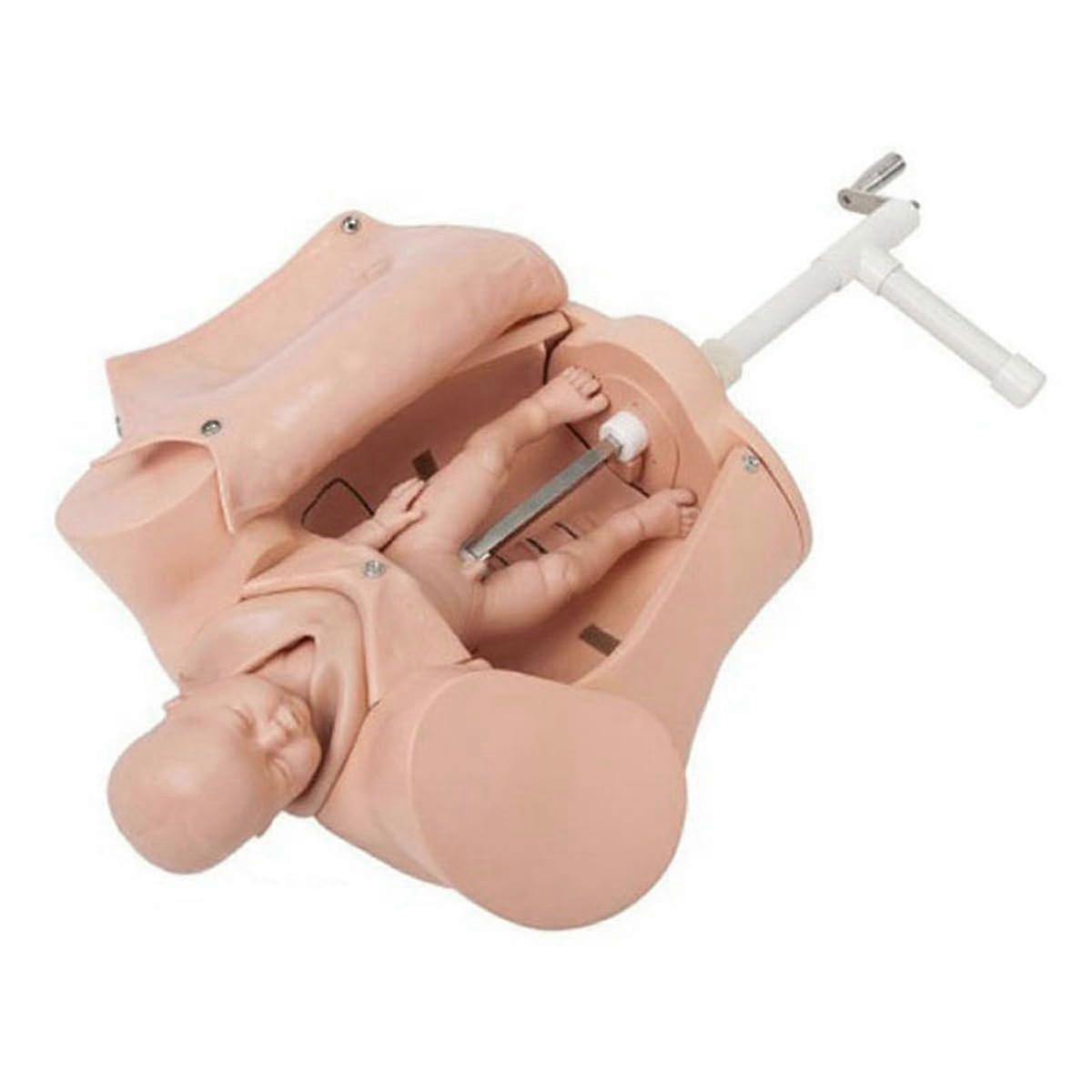 Obstetric Manikin Birthing Simulator with Realistic Birth Simulation and Complete Fetus Set for Training