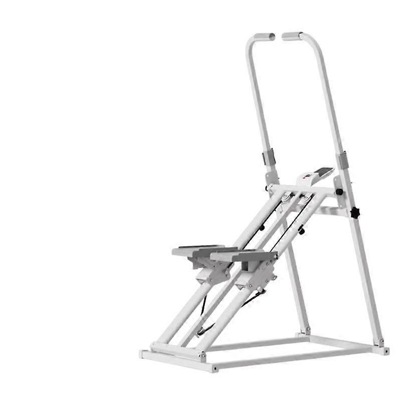 Adjustable Height Stair Climber Machine for Home Gym, Foldable Stepper with LCD Display Pink