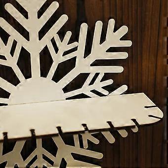 Étagère de rangement murale bohème en forme de flocon de neige, décoration pour la maison, pendentif B