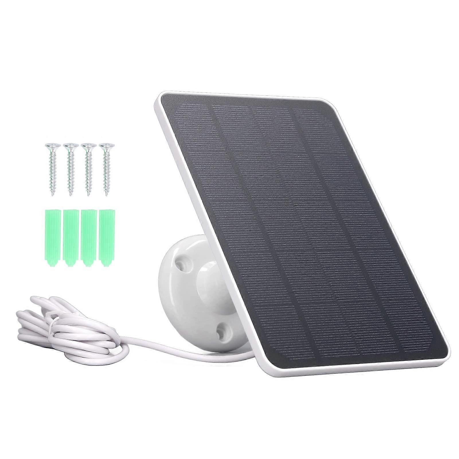 10W Type C Solar Panel for Outdoor Security Camera,  Efficiency Monocrystalline Panel, Weatherproof Design