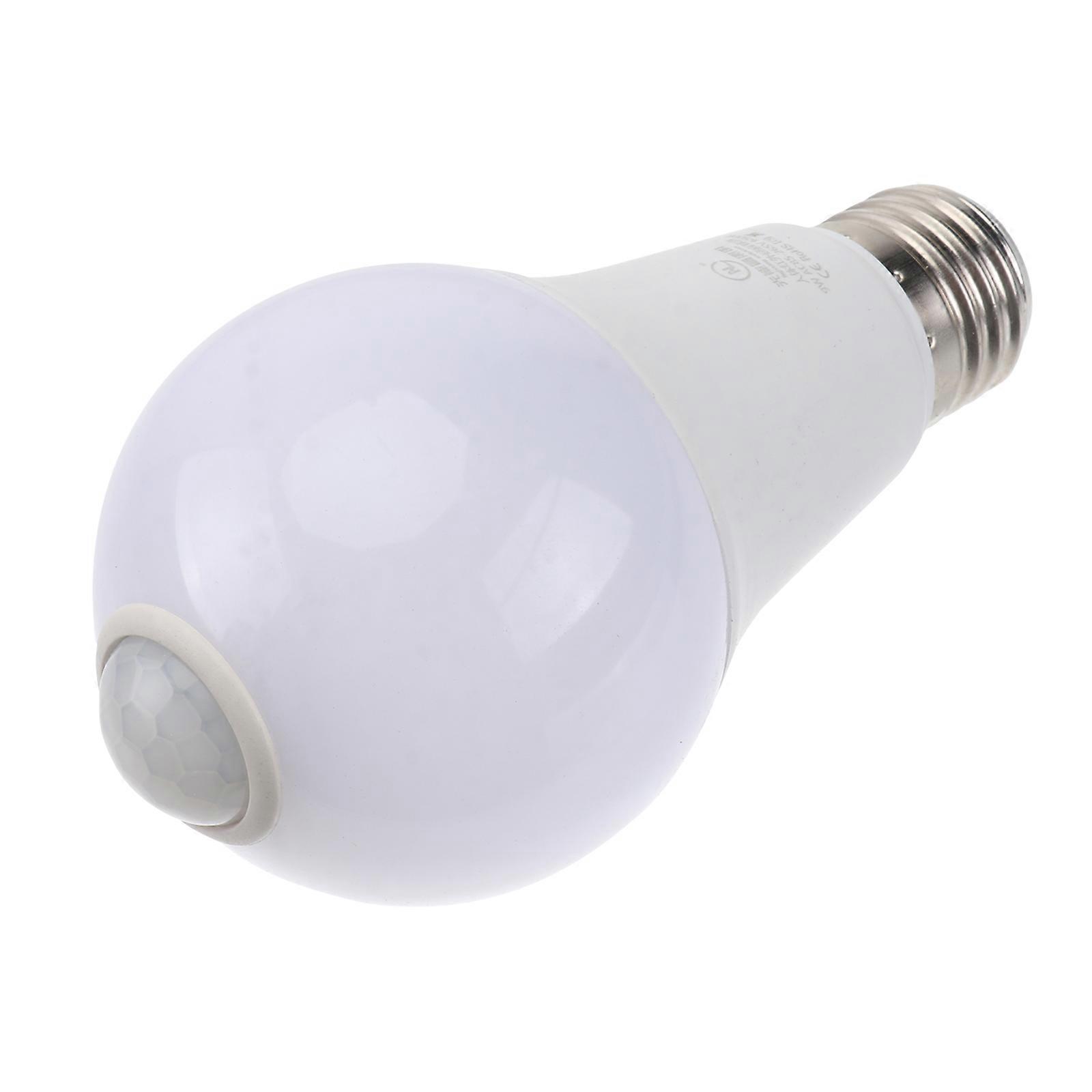 Infrared Sensor LED Bulb for Lighting Use 9W Motion Sensor Silver