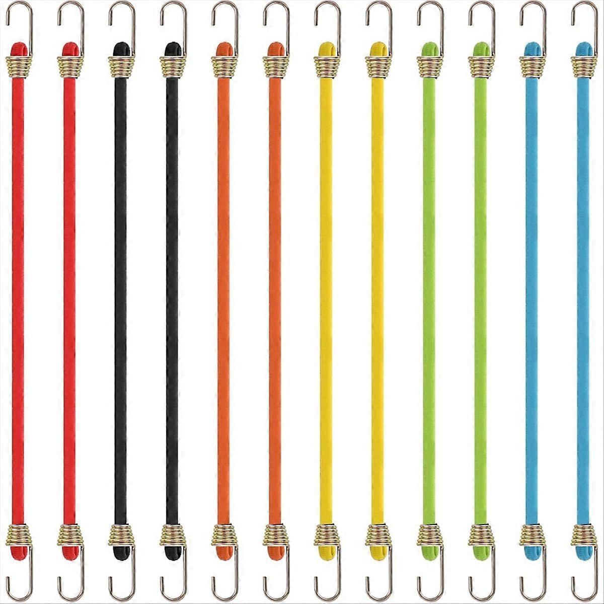 10 Inch Tensioning Rubber Straps,with Hooks Connectable