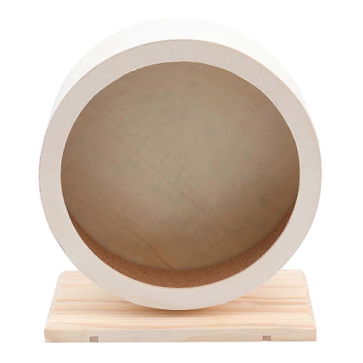 Beige Wooden Non Run Disc for Hamsters for Exercise Use Durable