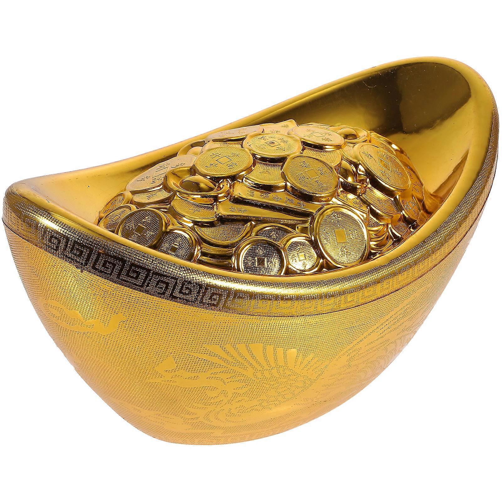 Gold Ingot Candy Packing Box Copper Coin Candy Box for Storage 1Pcs