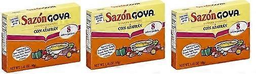 Goya Sazón Con Azafrán 3 Pack