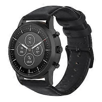 För Fossil Hybrid Smartwatch HR Oil Wax Läderarmband
