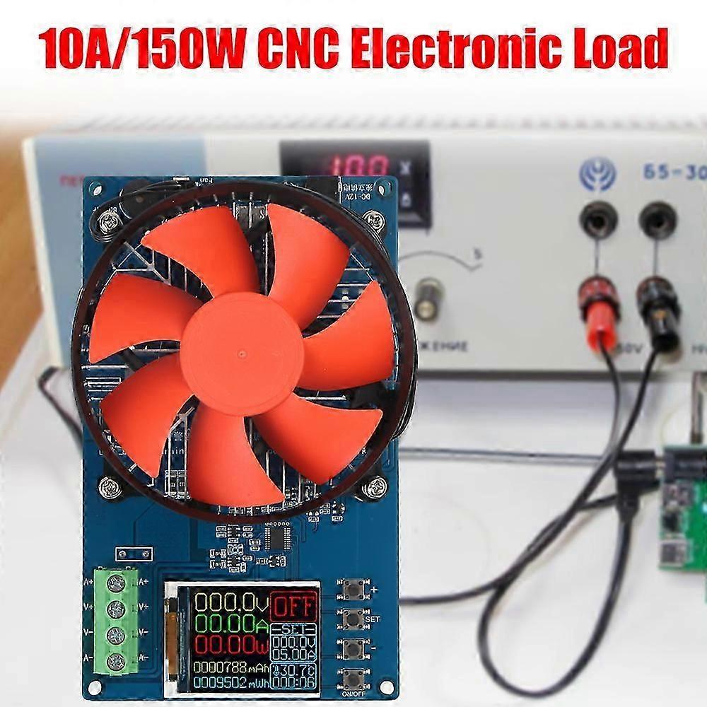 Battery Tools 150W 10A DC Electronic Load 4-wire Lithium Battery Tester Digital Analyzer US Plug Adjustable Testing Module