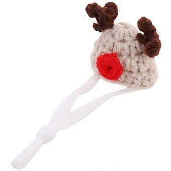 Hamster-Strickmütze für Kleintiere mit verstellbarem Design, 1 Stück