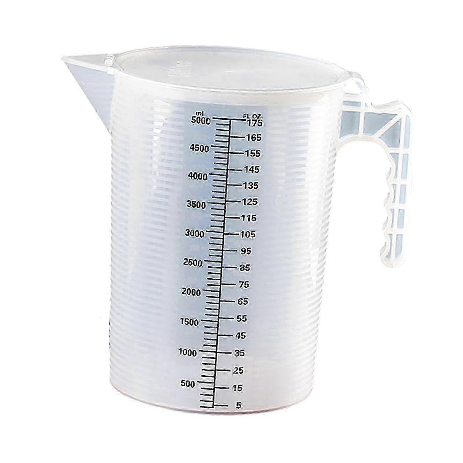 5000ml Plastic Measuring Jug for Baking Beverages and Kitchen Use 5L
