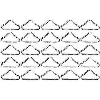 Conjunto de 30 fivelas triangulares para redes de trampolim e correias de segurança.