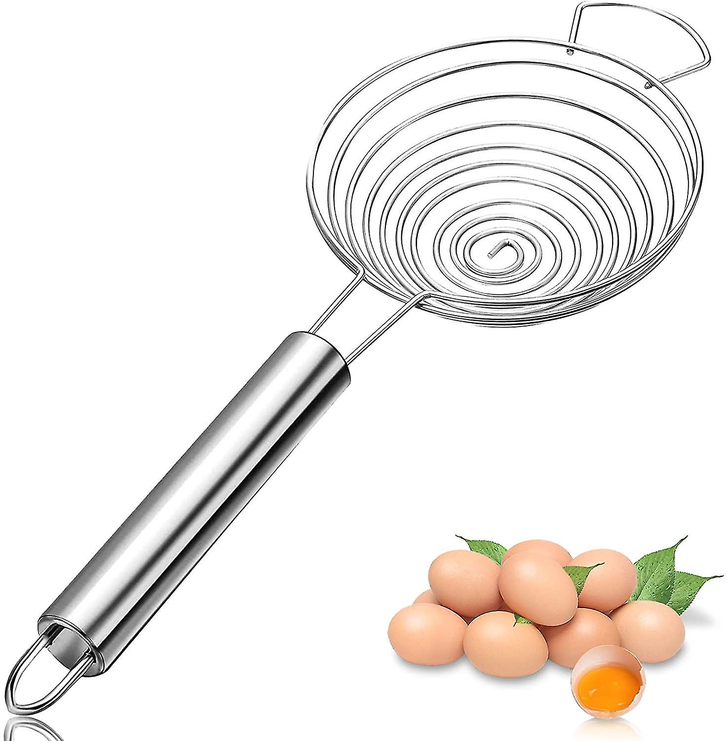Egg Yolk Separator - Kitchen Gadget Kitchen Egg Sieve Stainless Steel