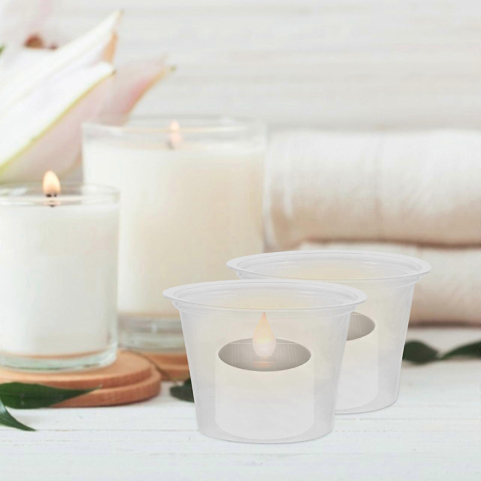 Windproof Plastic Candle Cup Transparent Cups 600Pcs for Romantic Use