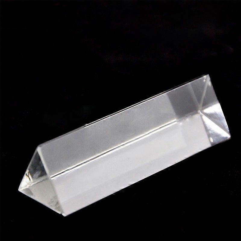 Educational Tools Physics Optics Glass Triangular Prism School Nice Brown