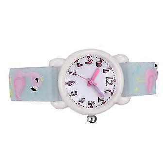3D Kids Watch Waterproof Flamingo Design Wrist Watch for Kids 1Pcs