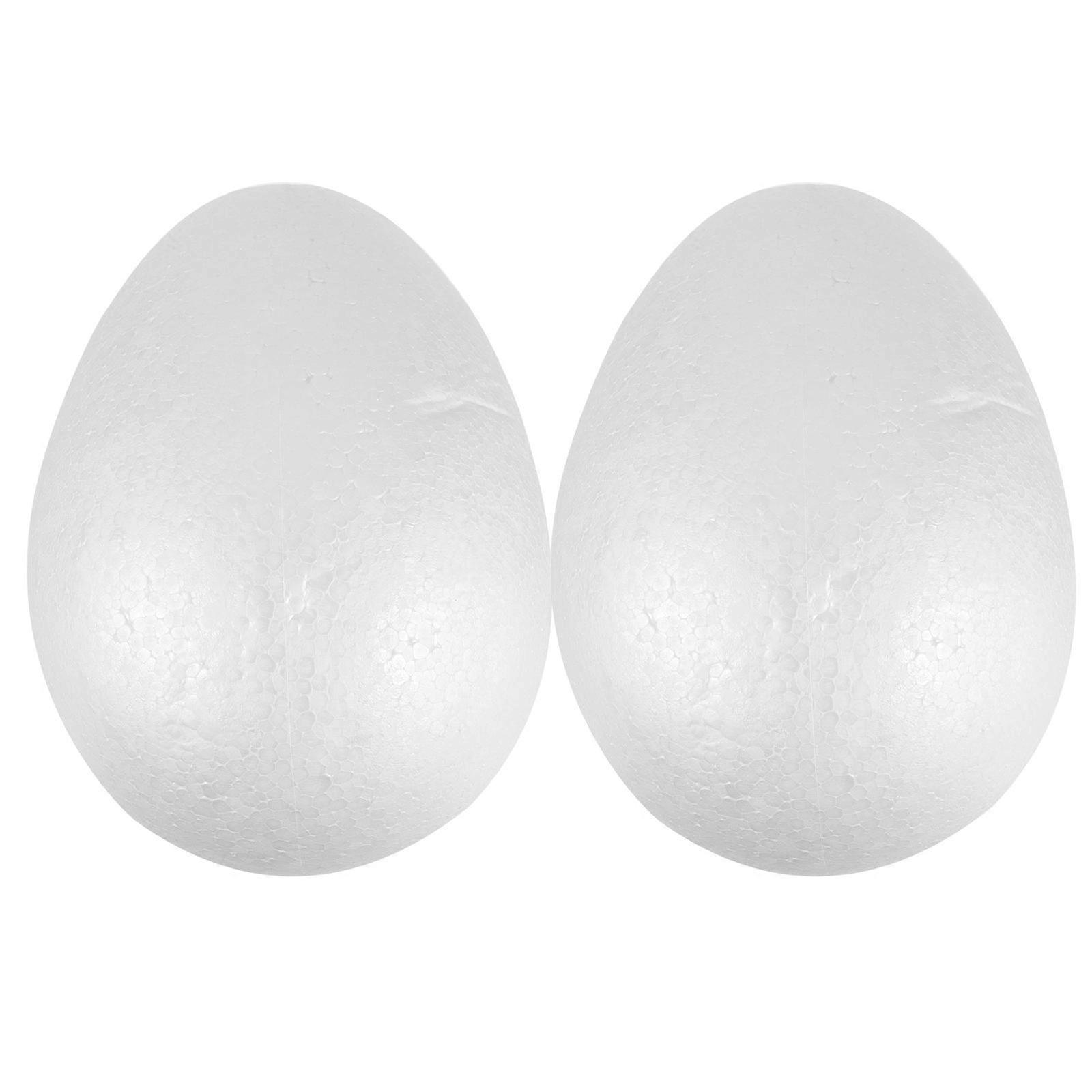 Easter Eggs Painting Eggs for Decor 2Pcs White Solid Foams for Crafts
