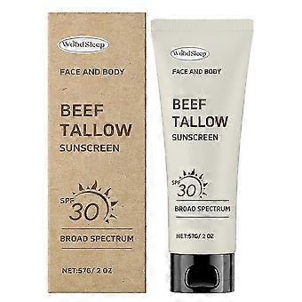 Grass-Fed Beef Tallow Sunscreen SPF30 Sunblock Natural Mineral Sunscreen Non-Greasy for Face Body SQ3