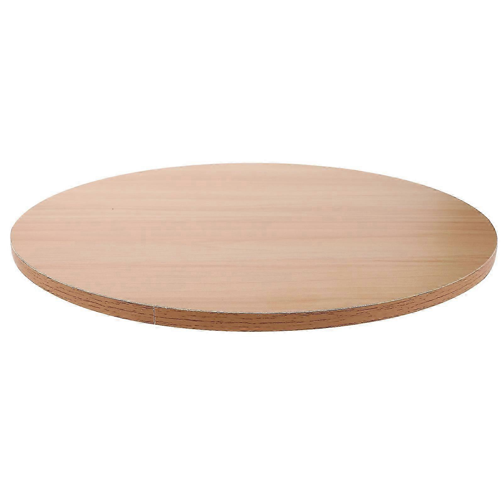 Wood Grain Round Table Top for Dining Thick Solid Wood Replacement Surface