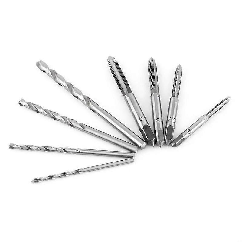 Bits Taps Tshaped Threading Hand & Set & Wrench Tapping Twist Drill Screw 9pcs