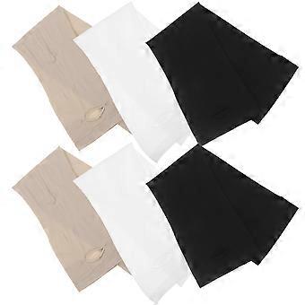 3 Paare Eis Seide Sonnenschutz Hülse Atmungsaktive Sonnencreme Oversleeve Outdoor Reitarm Sleeve Driving Arm Schutzhülle für Dame Tragen (Schwarz + Weiß