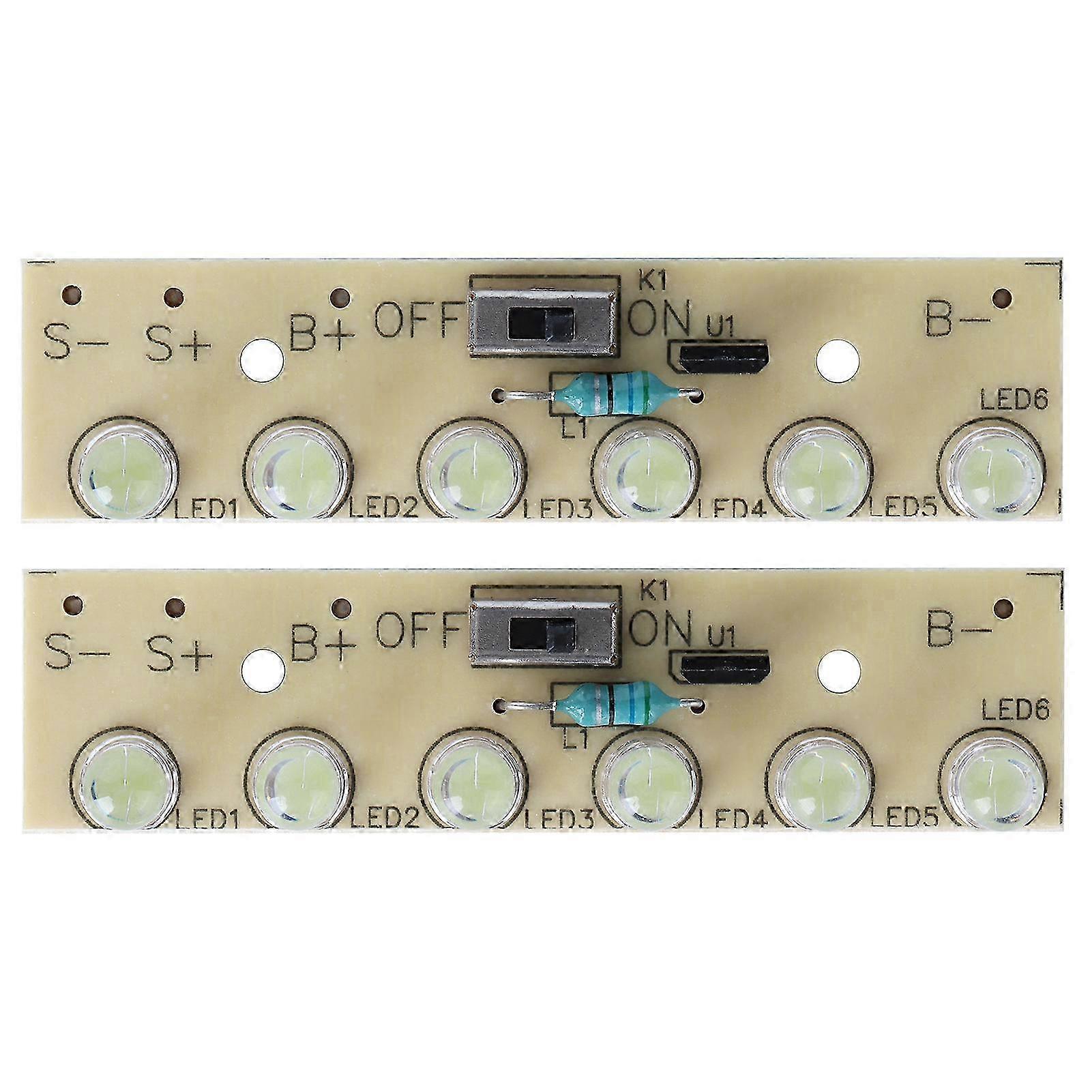 2Pcs Solar Lamp Controller Lawn Light Control Module Circuit Board with Switch 1.2V RF1206