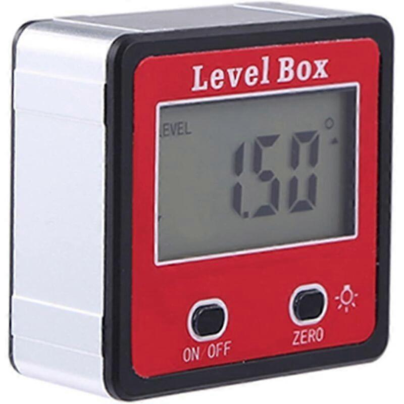 Angle Measure Horizontal Angle Digital Meter Inclinometer, Digital Electronic Level Box Magnetic Base Measuring Tools