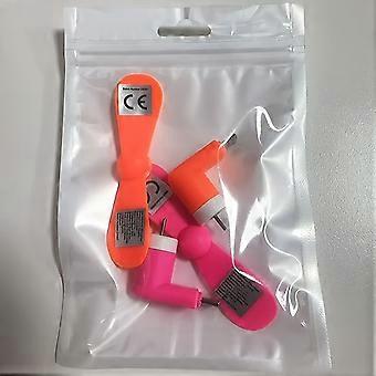 Mini Phone Fan 2-Pack, Type-C Powered, Ultra-Quiet, Strong Wind, Foldable 360 Rotation for Outdoor Office Home Travel Summer Cooling