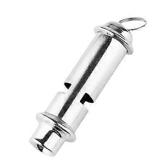 2pcs Metal Police Whistle With Lanyard, Safety Whistles For Sports, Referees, Dog Walkers, Hiking, Camping
