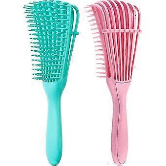 Soft Detangling Brush for Hair, Curly Wavy Coily Thick Hair, Wet Dry Detangler Comb, No Pull Pain