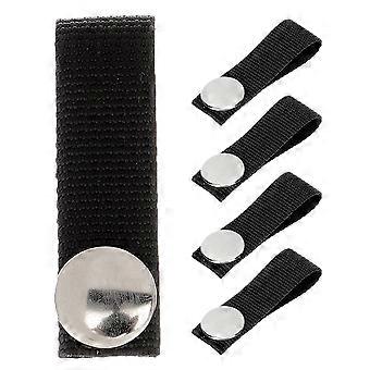 Black Hockey Chin Strap for Safety with Single Snap 5Pcs