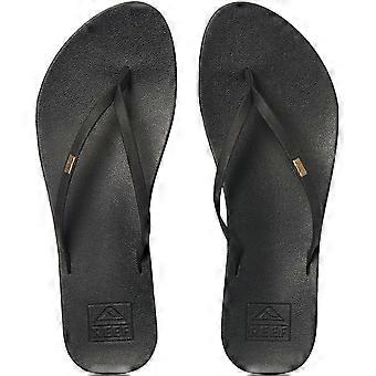 Reef Womens Cushion Bounce Slim Casual Fashion Flip Flop Thongs Sandals - Black