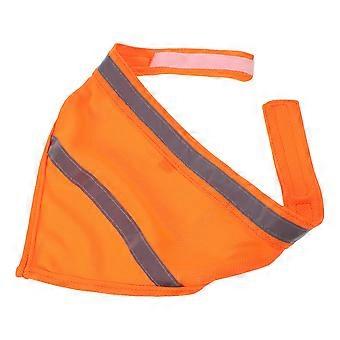 Puppy Reflective Scarf Reusable Polyester Dog Bandana Dog Reflective Gear Outdoor Accessory