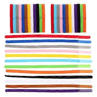 36pcs Puppy Collar: Newborn Puppy Kitten Identification Collar - Adjustable Colorful Nylon Pet Id Band For Small Dog Litter Cat - Whelping Band