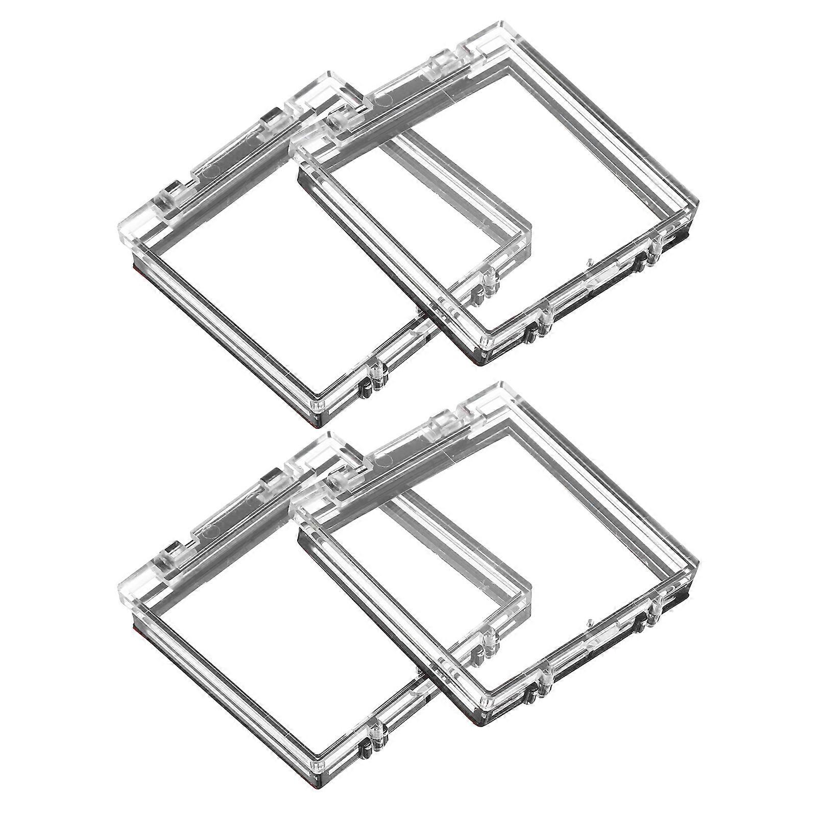 4pcs Push Button Switch Covers: Pc Computer Switch Cover Protector Guard - 41mm Power Button Protective Guards For Computer Elevator Appliance