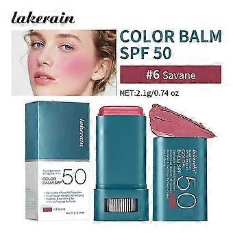 Color Balm SPF 50, Multi-Use Hydrating Stick for Lips & Cheeks, Natural Glow Blush Balm with Sunscreen, 2.1g_m2