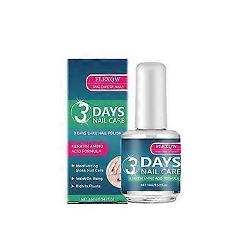 FLEXQW 3-dages negleplejevæske, keratin-aminosyreformel, fugtgivende neglelak, 16 ml